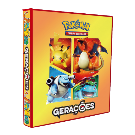 Mini Álbum Pokémon GERAÇÕES POK (4 bolsos) + 10 Folhas