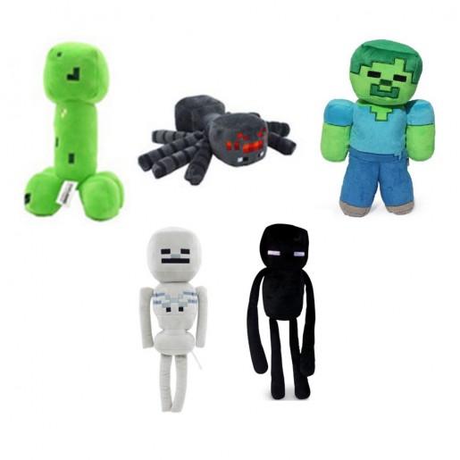 Pelúcia Minecraft TURMA CREEPER (15-20 cm) - 12 itens/lote (12 modelos) -  Importada